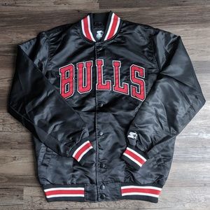 VTG STARTER Black Label Chicago Bulls Satin Jacket